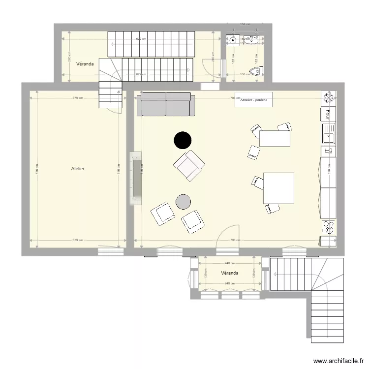Salle2. Plan de 
