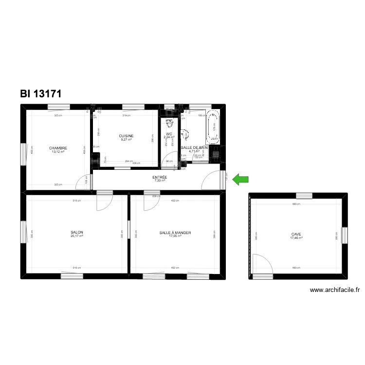 BI 13171. Plan de 