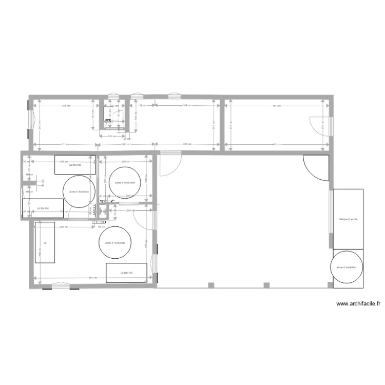 Chateau Projet d&eacute;tail. Plan de 