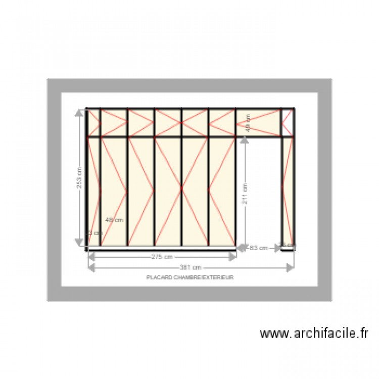 PLACARD SELLE chambre parents extérieur. Plan de 0 pièce et 0 m2