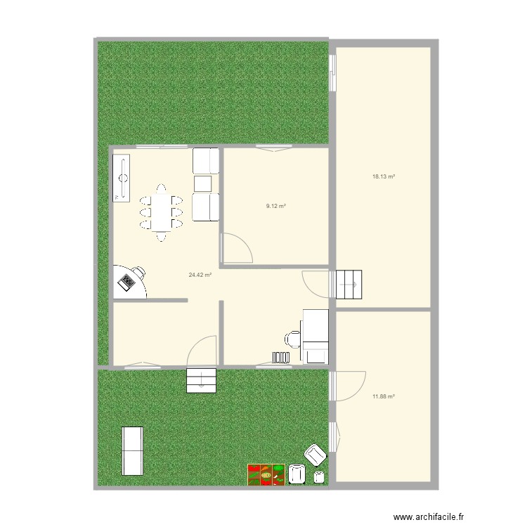 maison agrandissement. Plan de 0 pièce et 0 m2