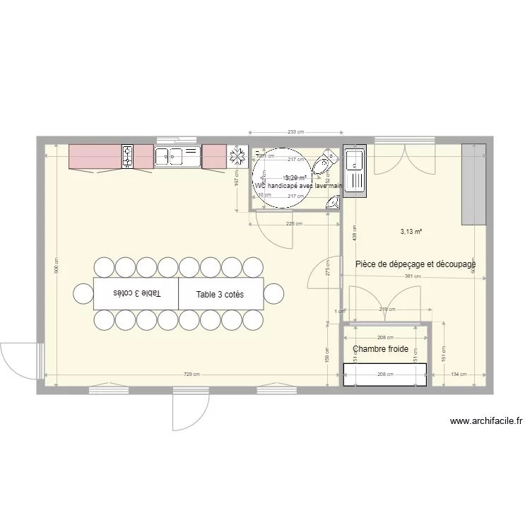 Local chasse autre . Plan de 