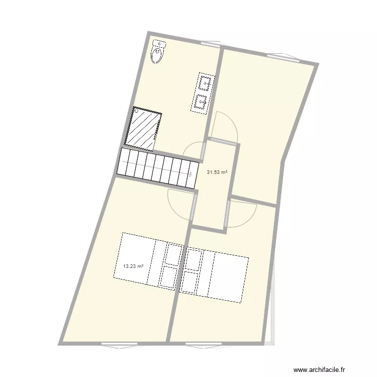 caisse &eacute;pargne projet V2sdb. Plan de 