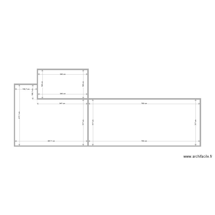 Encarnacio 151 Actual. Plan de 3 pièces et 48 m2