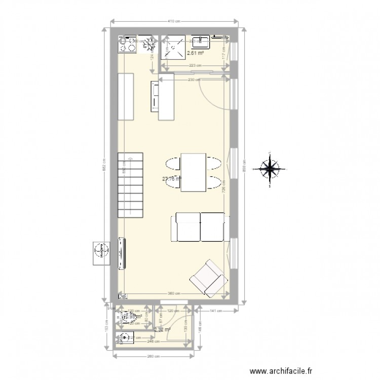 studio maison basque . Plan de 0 pièce et 0 m2