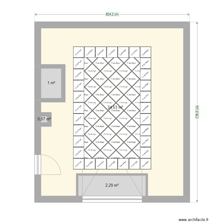 Garage idee. Plan de 4 pièces et 38 m2