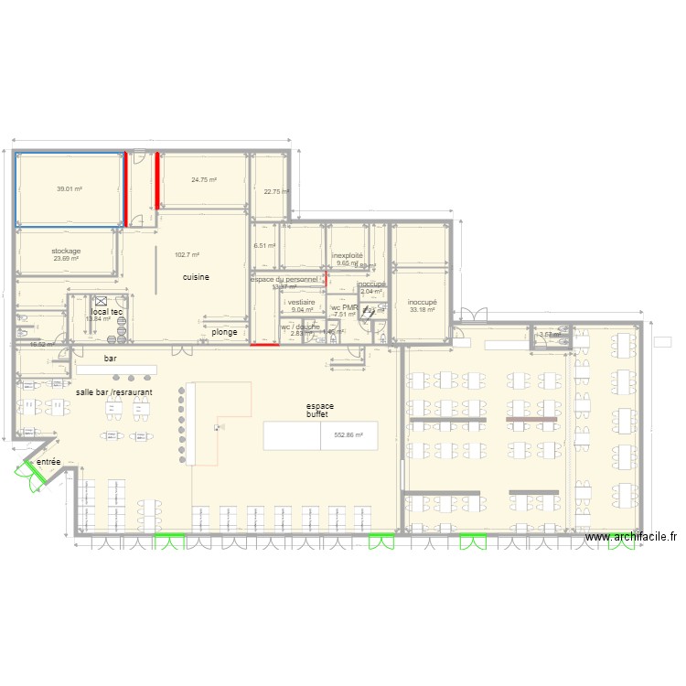 plan lanester total table. Plan de 0 pièce et 0 m2