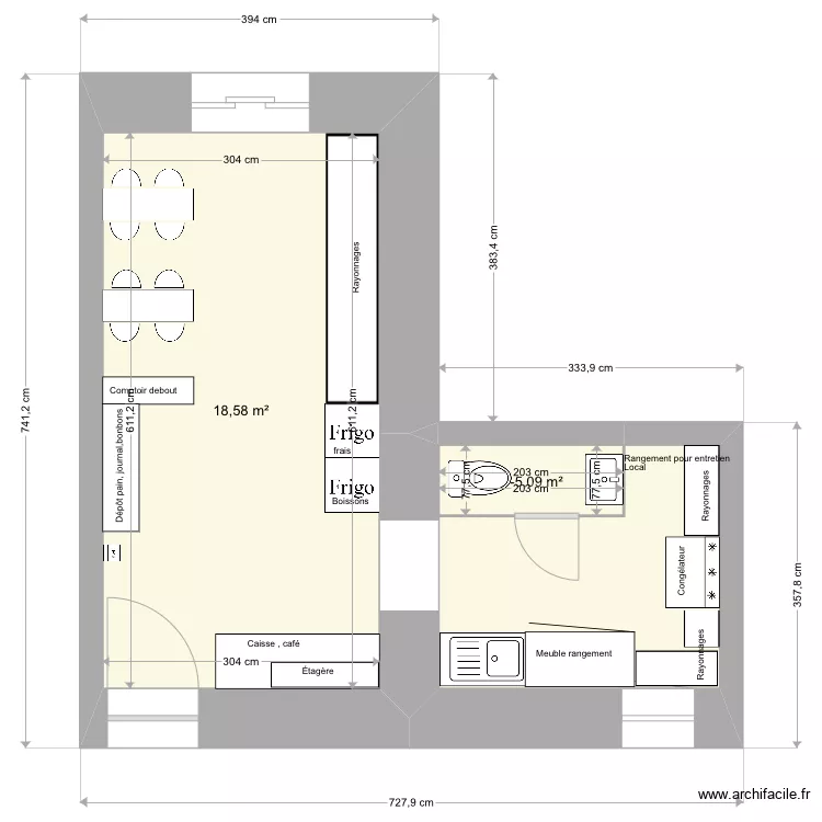 Local service. Plan de 