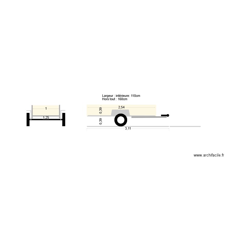 Ma remorque 01. Plan de 0 pièce et 0 m2