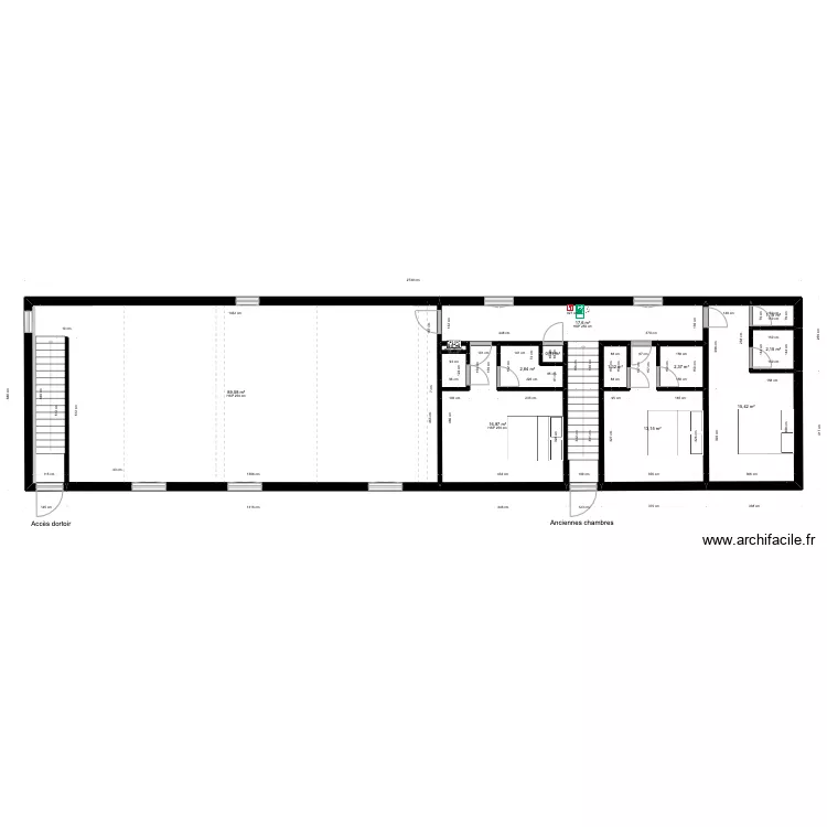 Plans avant travaux. Plan de 