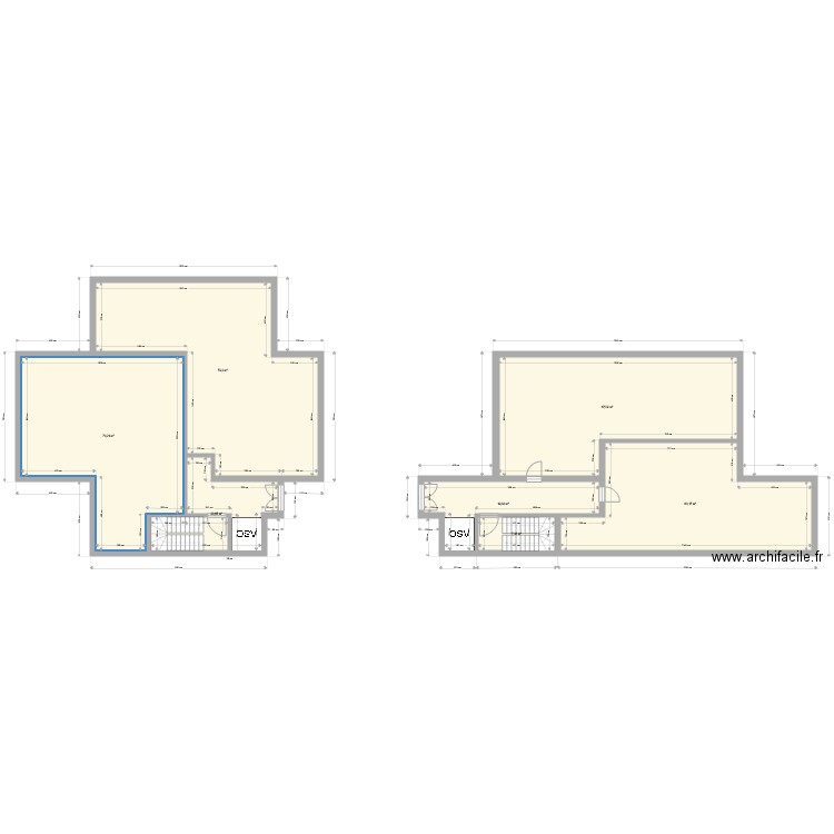 mpo. Plan de 7 pièces et 324 m2