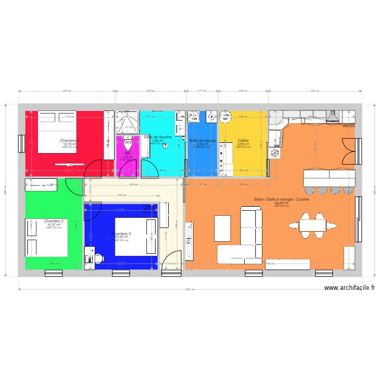 Maison 110m2 3eme edition. Plan de 0 pièce et 0 m2
