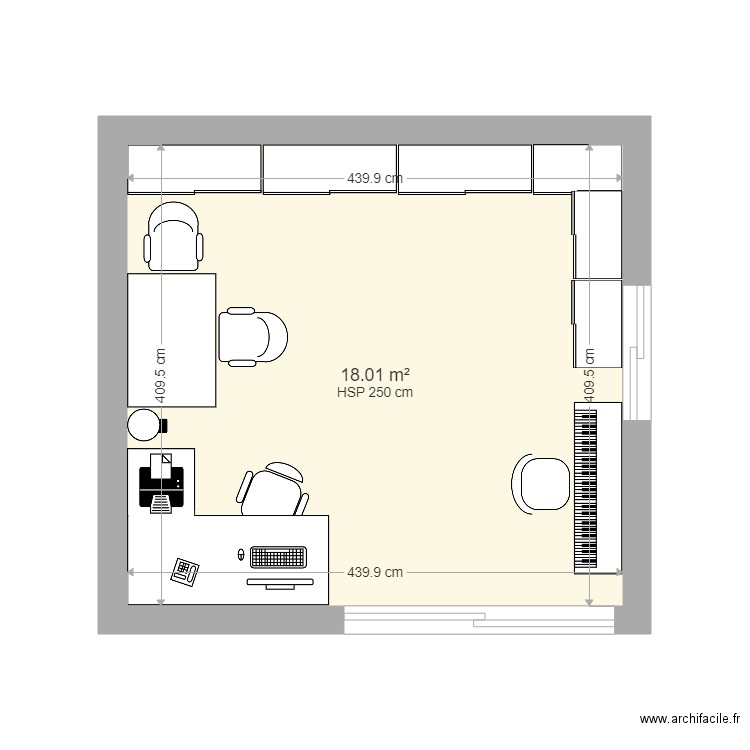 Salle de bureau et rangement. Plan de 0 pièce et 0 m2