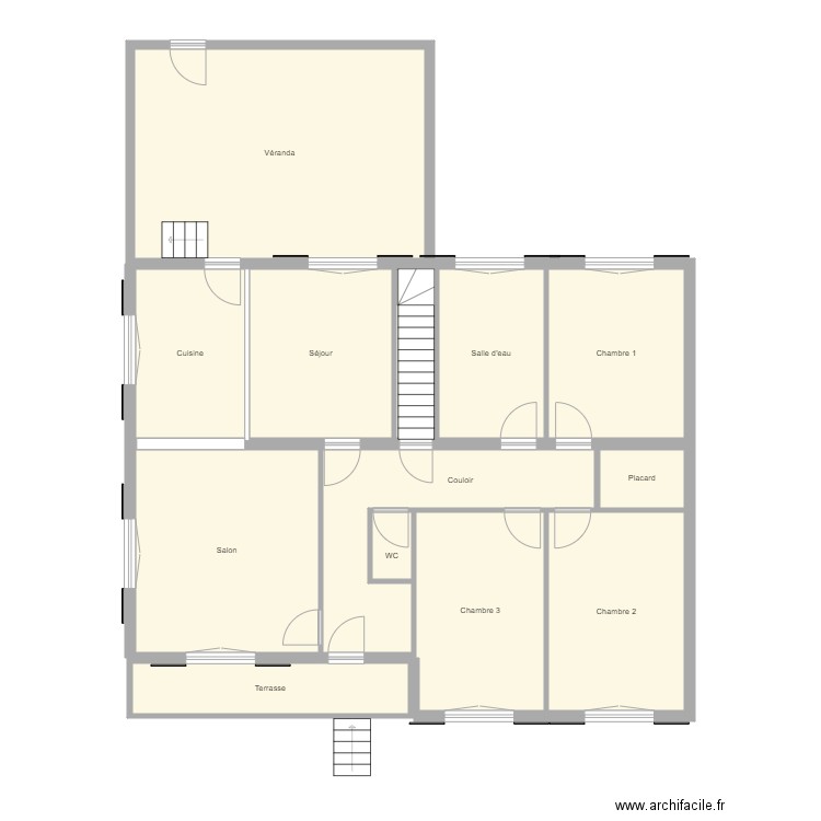 Croquis ZDRAVIC. Plan de 13 pièces et 142 m2