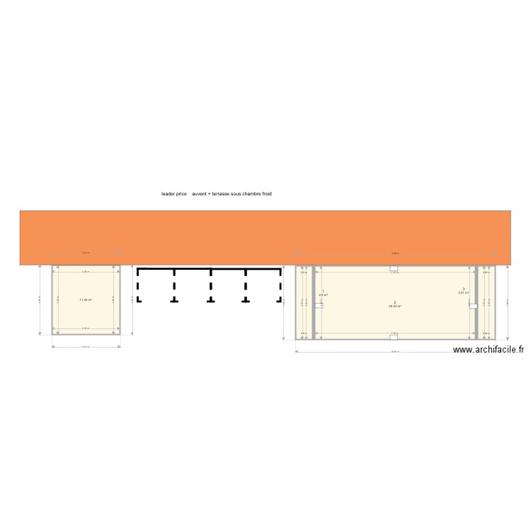 leader price  auvent . Plan de 0 pièce et 0 m2