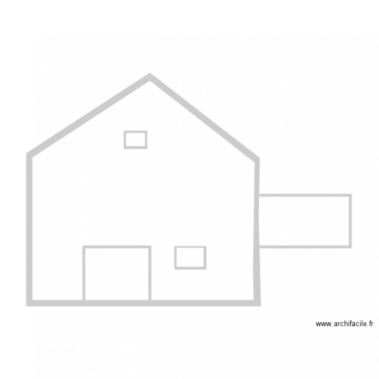 plan abri COUPE EXISTANT. Plan de 0 pièce et 0 m2