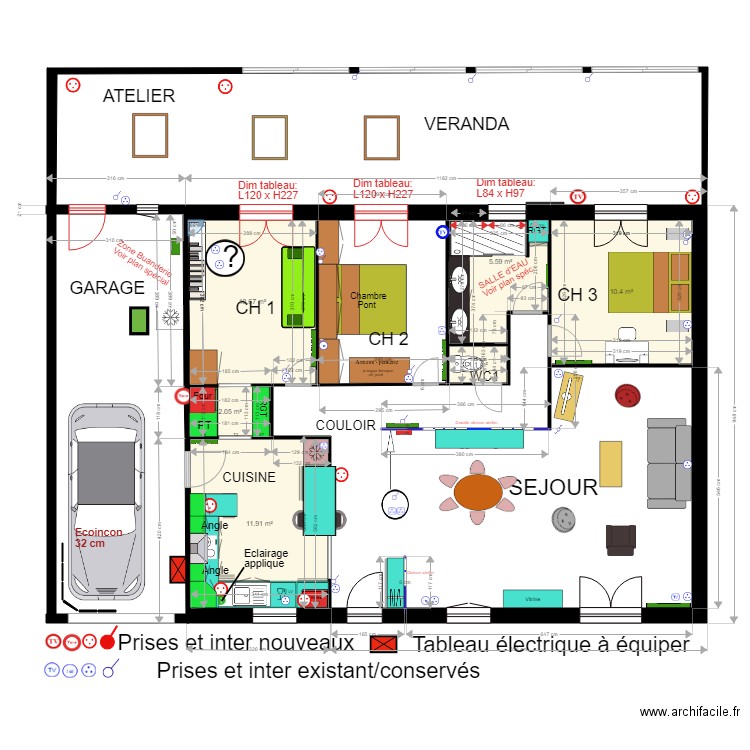 NIEUL Après travaux Consultation. Plan de 0 pièce et 0 m2