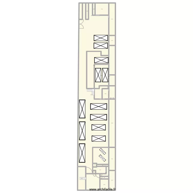 usine. Plan de 22 et 758 m² usine. Plan de 22 et 758 m²