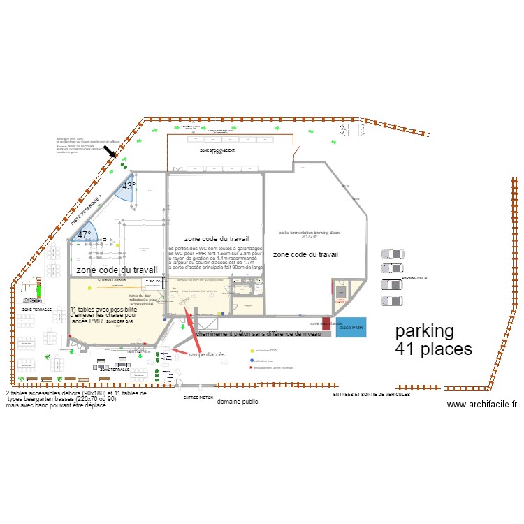 GENERAL SECURITE V2. Plan de 17 pièces et 1105 m2