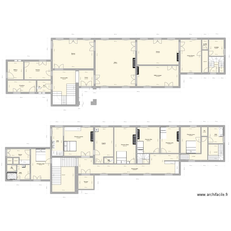 Maison. Plan de 0 pièce et 0 m2