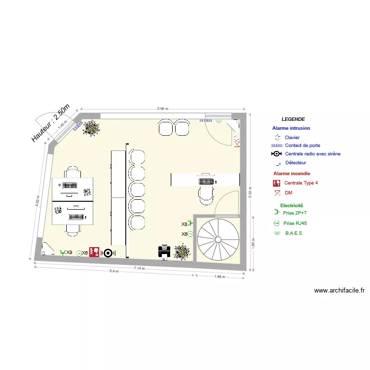 centre police RDC V2. Plan de 