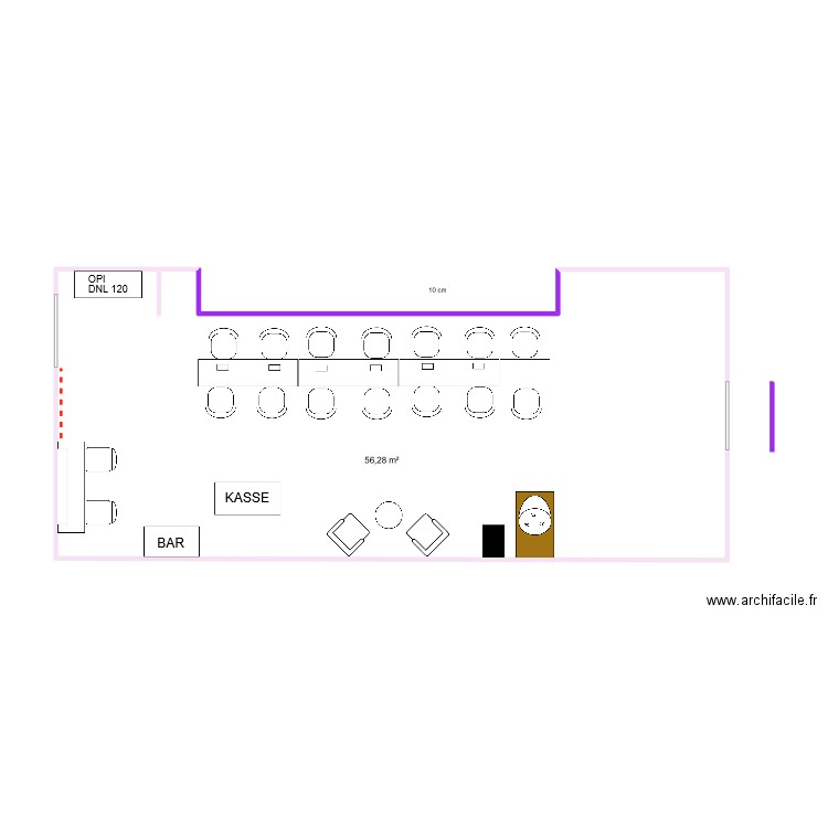 NB17 NEW 2022 couleurs. Plan de 1 pièce et 56 m2