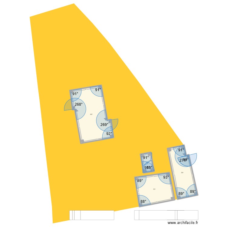 BG2. Plan de 4 pièces et 304 m2