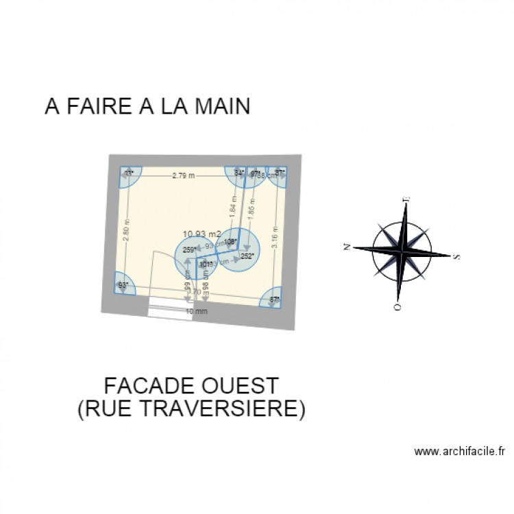 permis de construire travaux mur bon. Plan de 0 pièce et 0 m2