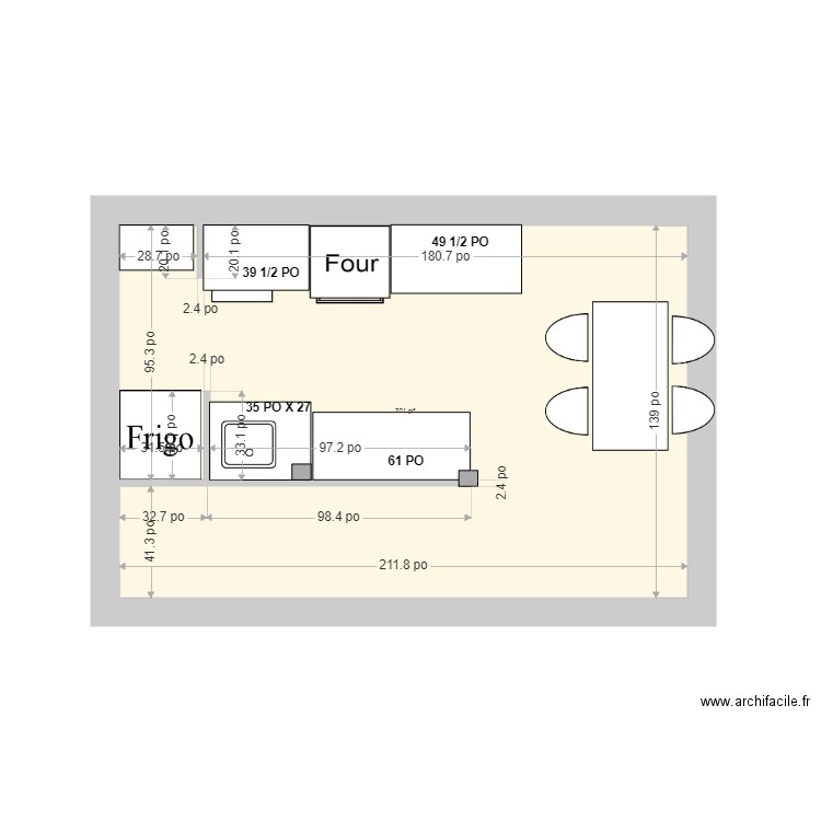 cuisine chalet. Plan de 0 pièce et 0 m2