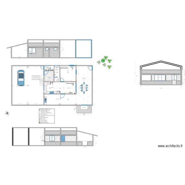 Projet Oiapoque 2023. Plan de 42 pièces et 408 m2