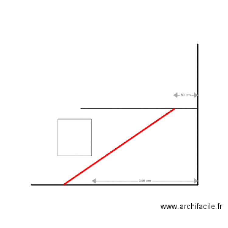 Escalier Mezzanine Appenti Face Ouest. Plan de 0 pièce et 0 m2