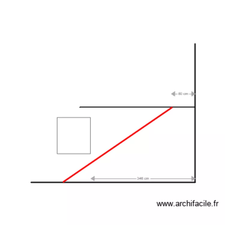Escalier Mezzanine Appenti Face Ouest. Plan de 