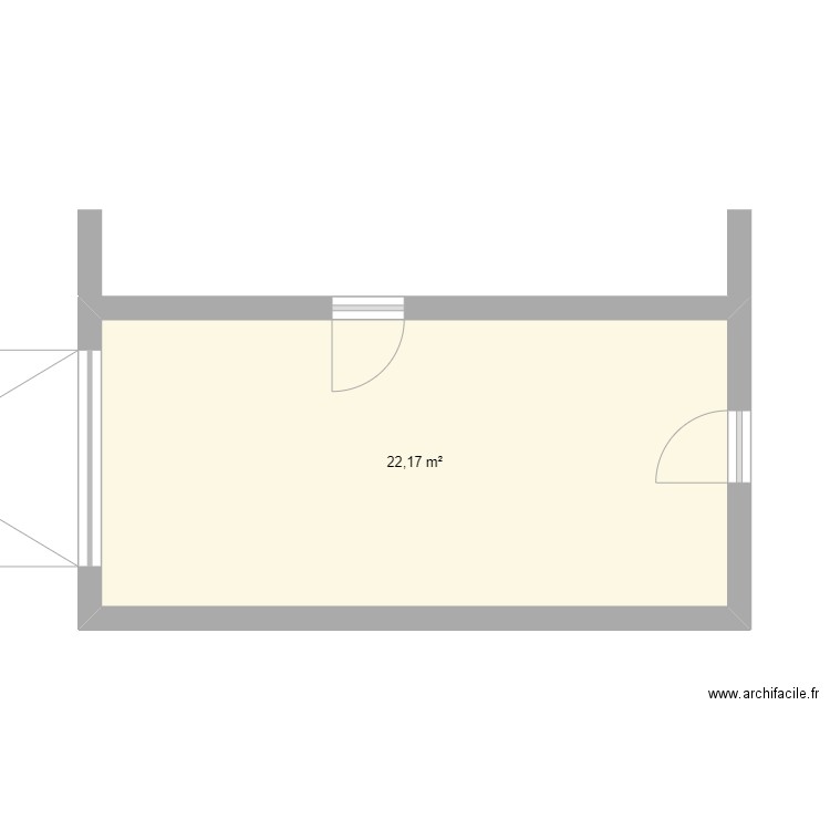 plang garage de l'épine. Plan de 1 pièce et 22 m2