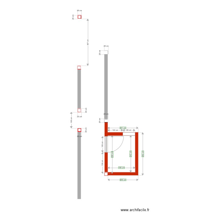 FACADE. Plan de 0 pièce et 0 m2