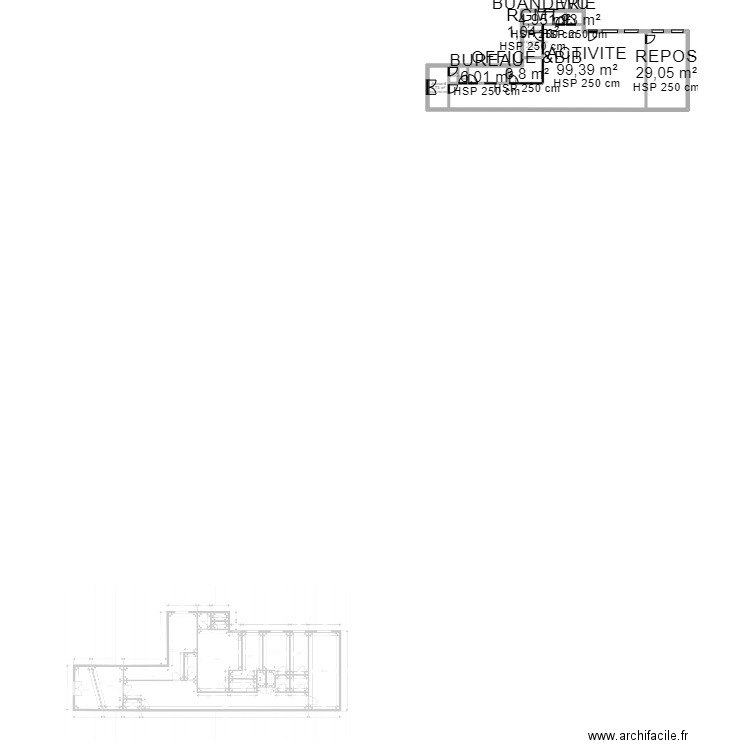 plan projet alfort. Plan de 11 pièces et 164 m2