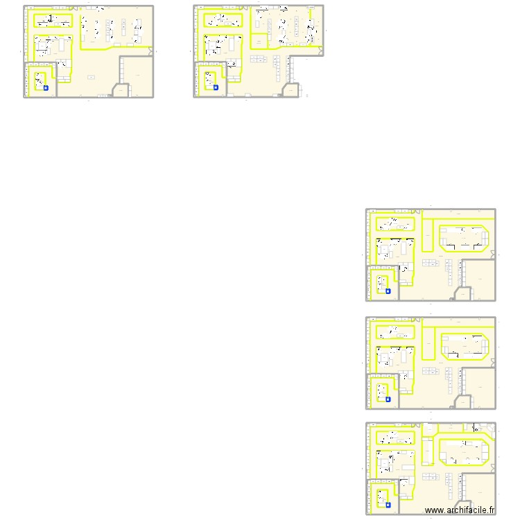 Atelier V2. Plan de 60 pièces et 2159 m2