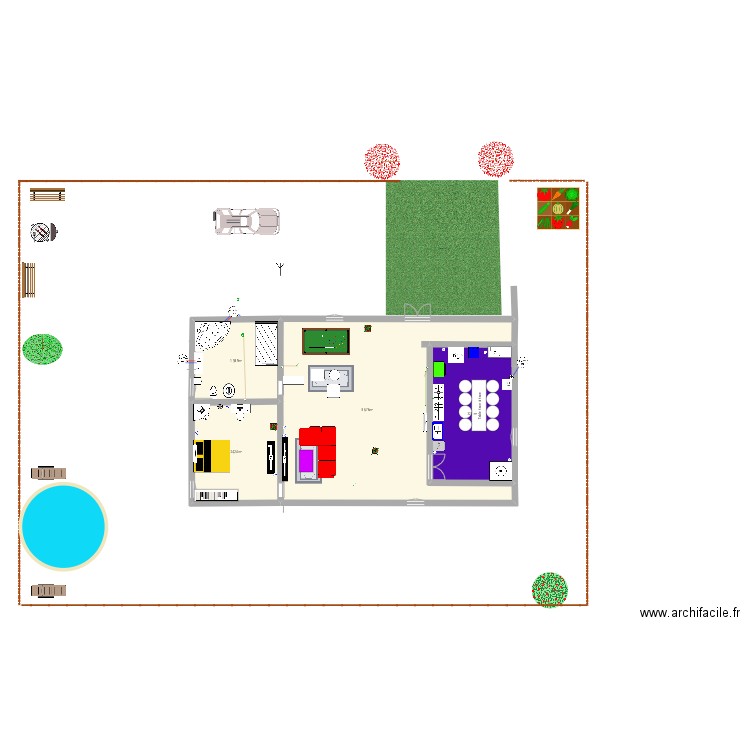 Keveen4. Plan de 4 pièces et 163 m2