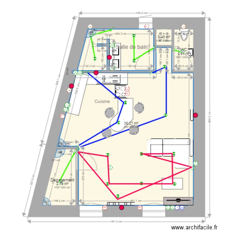 Appartement 2 Electricite. Plan de 0 pièce et 0 m2