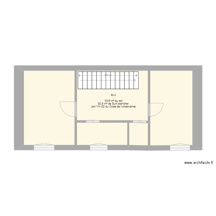 R+1. Plan de 0 pièce et 0 m2