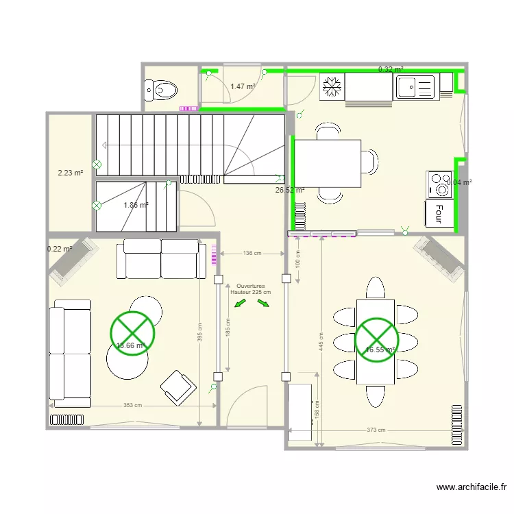 1 Deauville RDC pour Flos. Plan de 1 Deauville RDC pour Flos. Plan de