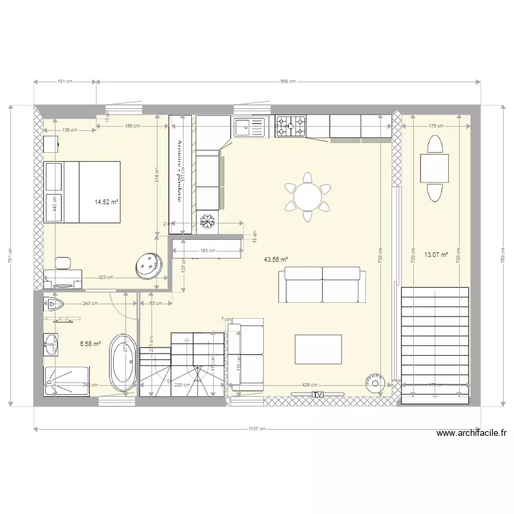 PLAN  23 GM ETAGE. Plan de 