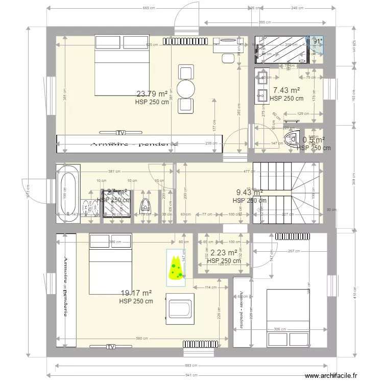 PLAN LAMEE Etage 20210205 sdb. Plan de 