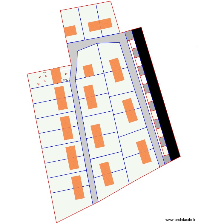 plan dom 20 02 noir et blanc. Plan de 0 pièce et 0 m2