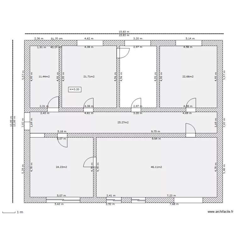 6 Studios avant. Plan de 6 Studios avant. Plan de