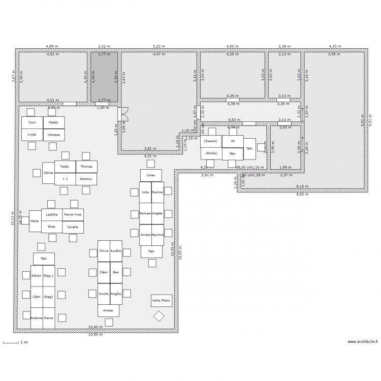 3eme Etage. Plan de 0 pièce et 0 m2