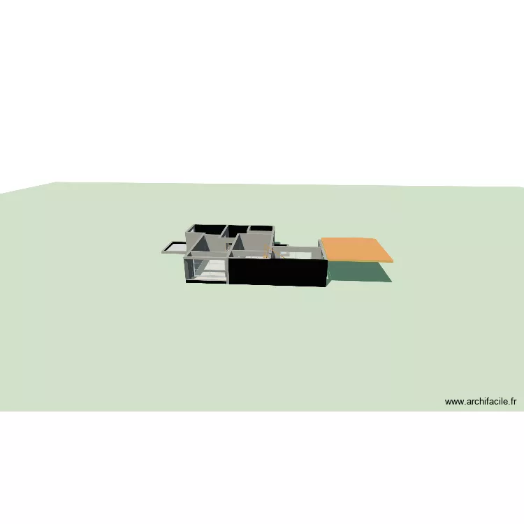 Casa 2. Plan de 9  et 88 m²