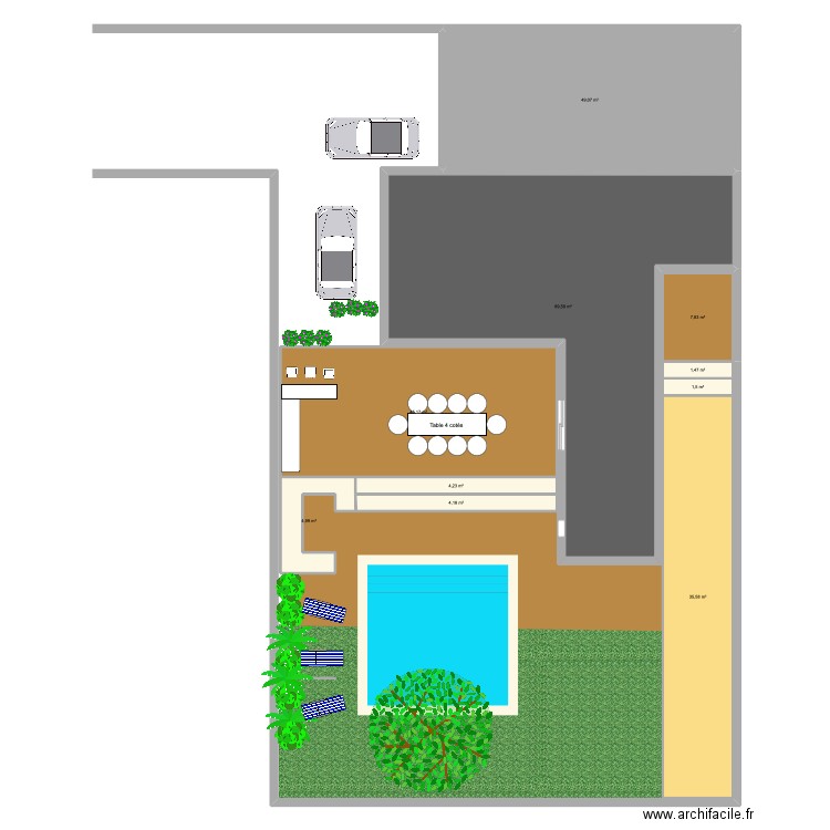 Coudoux 3. Plan de 10 pièces et 244 m2