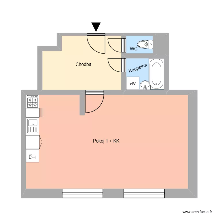 Havl&iacute;čkovo n&aacute;měst&iacute; 797, byt 3. Plan de 9  et 163 m²