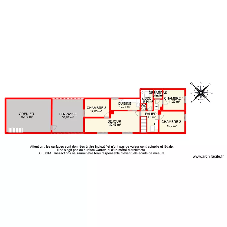 BI 9188 ETAGE . Plan de 