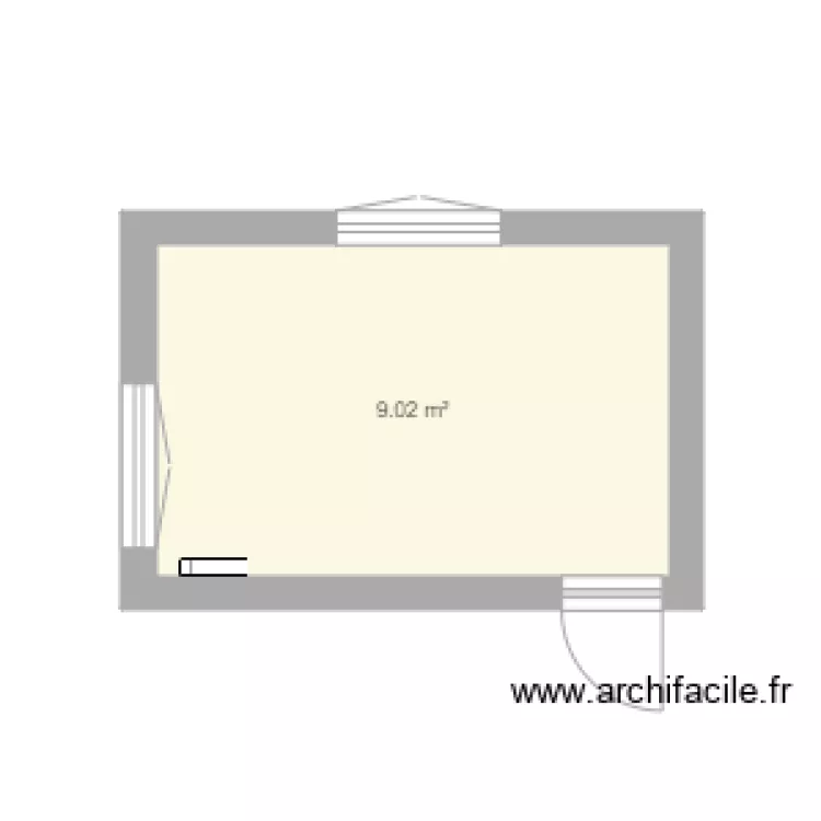 MAISON DE GRASSE 2ieme chambre. Plan de MAISON DE GRASSE 2ieme chambre. Plan de